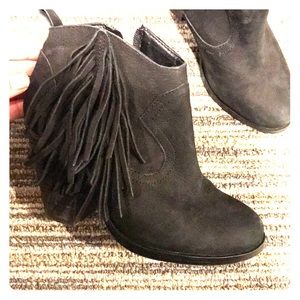 Vince Camuto Fringe Booties!